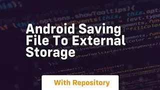 android saving file to external storage