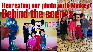 Behind the Scenes: Recreating our 20-year old photo with Mickey! | TAGG Time Travel