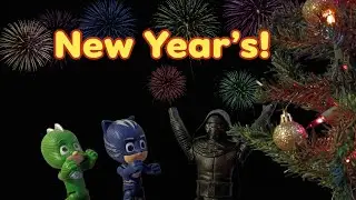 Новый год в PJ Masks! - Видео с игрушками PJ Masks на английском языке