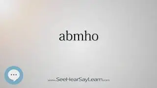 abmho (Every English Word Pronounced) 📕🔊🗣️😎✅