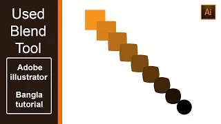 Used Blend Tool | Use blend tool in illustrator | Adobe Illustrator | বংলা Tutorial 2025 |