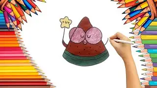 How To Draw cute Watermelon Drawing, Painting & Coloring For Kids and Toddlers_ Child Art 🐋🌈🎨