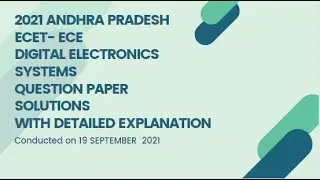 Digital Electronics Questions Detailed Explanation AP ECET 2021