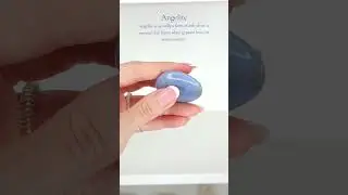 Angelite 💙👼 palmstone of peace ✨ Etsy link in bio #angelite #palmstone #blue