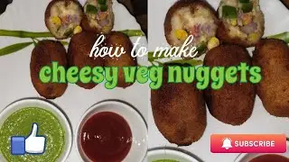 ❄️😊❄️ homemade tasty cheesy veg nuggets 🤤😄