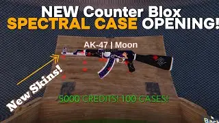 New Counter Blox Spectral Case Update! 100 Cases + 5000 Credit Unboxing! (ROBLOX)