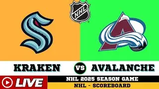 Colorado Avalanche Vs Seattle Kraken | NHL 2025 | NHL Live SCOREBOARD | Dec 17 2025