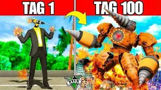 Ich habe 100 Tage als Drillman in GTA 5 überlebt! (Skibidi Toilet Mod)