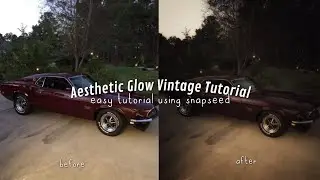 How to Edit Aesthetic Vintage Glow Photo in Snapseed | (Step-by-Step)
