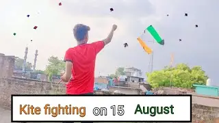 Kite fighting on 15 August 2020 !! independence day kite fighting 2020 !! Part :-1 !!