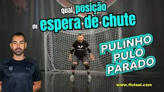 Posição de espera de chute para goleiros de futsal #gk  #goleiro #futebol