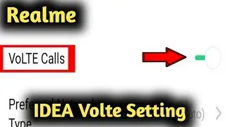 Realme Idea Volte Setting