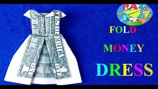 Dollar Origami|How to fold dress with one dollar