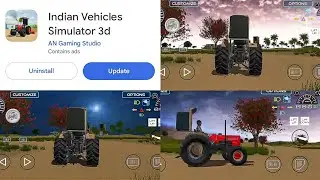 New Night Mod Indian Vehicles Simulator 3D || Real Night Mode Update || Indian Tractor Games 
