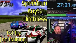 Sega Rally - Any% Speed Run - 1-sza pr&oacute;ba pobicia czasu