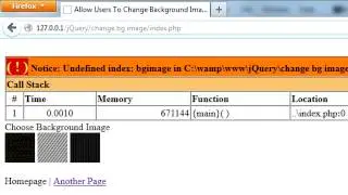 JavaScript: Allow Users To Change The Background Image