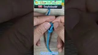 Eternity Knot ⚙️ Common Macrame Paracord End Knots | Single Strand Finishing Knots