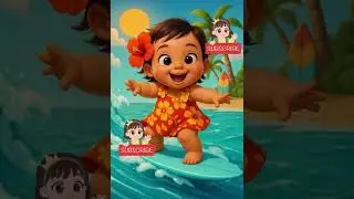 Surfing baby girl #cute #baby #babyactivities #babyshorts #surfing