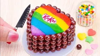 Miniature Chocolate Cake Decorating Ideas | Rainbow KitKat Tiny Cake Recipe | 1005+ Yummy Cake