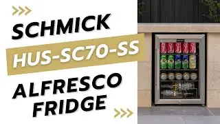 Schmick 70 L Tropical Triple‑Glazed Stainless Bar Fridge &ndash; Right or Left Hinge - HUS-SC70-SS