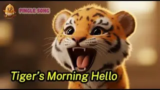 [Baby Tiger's Morning Hello] Cheerful Wake-Up Song for Kids| Pingle Song &ndash; Global Kids Songs