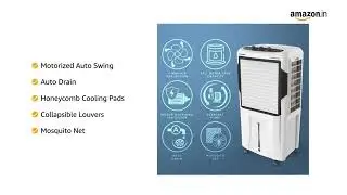 Crompton Optimus Desert Air Cooler- 100L; with 18&rdquo; Fan, Everlast Pump Large & Easy Clean Ice Chamber