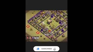 TH10 Dragon Team To TH11  , 3 Star Attack😱 | Easily TH11 Clear | Clash Of Clans_Coc  #short