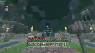Playing Minecraft PlayStation 4 Edition