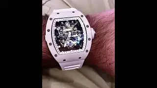 Showreel Richard Mille RM 38-01 G-Sensor Tourbillon Bubba Watson White Quartz TPT 🗻 #shorts #watch