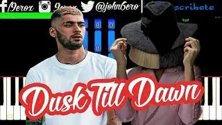 ZAYN - Dusk Till Dawn ft. Sia - Piano Tutorial