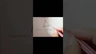 Geometry theorem-external angle sum of opposite internal angle.