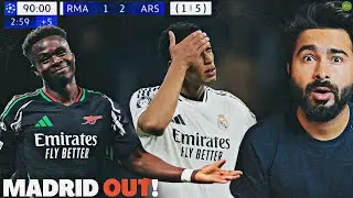 ARSENAL CRUSH REAL MADRID OUT OF THE UCL 5-1