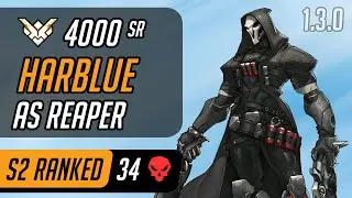 Harblue as Reaper in Lijang Tower [Master &ndash; 34 eliminations &ndash; CompLexity - Season 2 - 1.3.0]