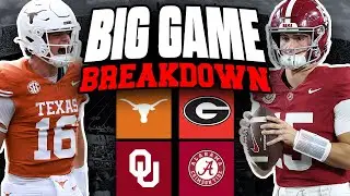 Big Game Breakdown: Keys To The Game, X-factors, More For Georgia-Texas, Alabama-Oklahoma, MORE!