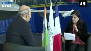 #WATCH: ANI editor Smita Prakash interviews Dassault CEO Eric Trappier in Istre-le Tube airbase
