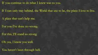 TNA Jeff Hardy, Time and Fate TNA Version Lyrics