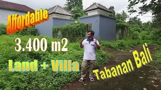 Jual Tanah Murah di Bali Tepi Sungai Bonus Villa di Tabanan TJTB692