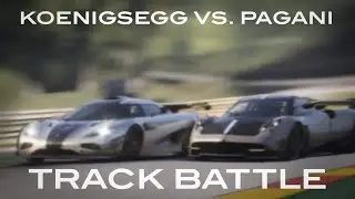Koenigsegg One:1 VS Pagani Huayra Roadster BC Track battle at Spa Francorchamps