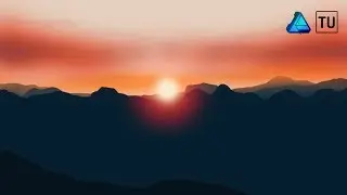 Sunset Vector Illustration - Affinity Designer