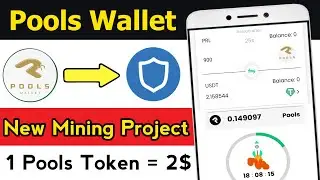 Pools Wallet Airdrop New Mining Project || Pools Wallet 1 pools token =2$
