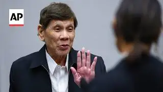 WATCH: Former Philippine President Rodrigo Duterte appears before ICC in The Hague
