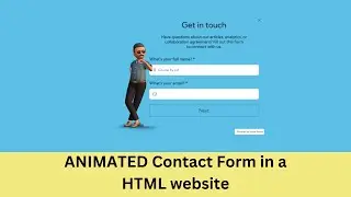 Animated Contact Form in a HTML Website Using Visme AI