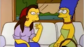 Los simpsons-Ruth Powers-:..art&iacute;culo: La peor ciudad del pa&iacute;s. Marge-:sale una foto de nuestra casa.