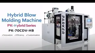 HB Hybrid Single Station Double Head with View Stripe Machine.blow molding machine ;