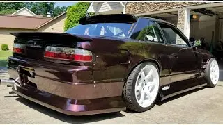 3M BLACK ROSE Nissan 240sx S13 VINYL WRAP