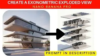 как создать детальное изображение архитектурного здания в NANO BANANA / NANO BANANA PRO
