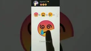 Emoji Mix 😠+😵+😢 | Angry and sad emoji mix with spiral eyes #viral #trending #shorts #CreativehugZ