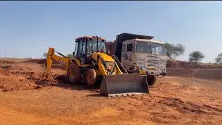 New Eco Expert 3DX JCB Murm Loading Tata 2518 Truck and Unloading Dumper | JCB Loading Videos