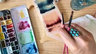 Watercolour on Wood - Daniel Smith Watercoloour Ground Testing
