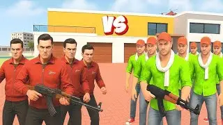 Franklin Gang VS Chacha Ji Gang Fight 💥😱 Indian Theft Auto Simulator 🔥🤩
